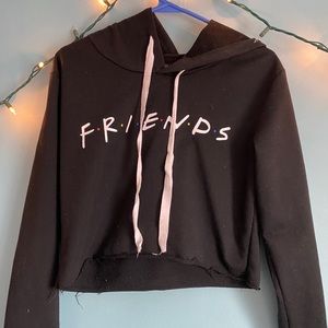 cropped hoodie